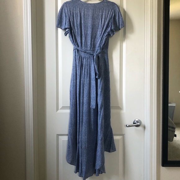 Blue Wrap Dress - Picture 7 of 9